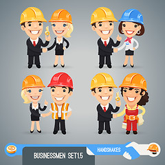 Image showing Businessmen Cartoon Characters Set1.5