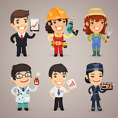 Image showing Professions Cartoon Characters Set1.1