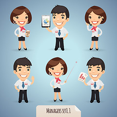 Image showing Managers Cartoon Characters Set1.1
