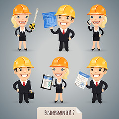 Image showing Businessmen Cartoon Characters Set1.2