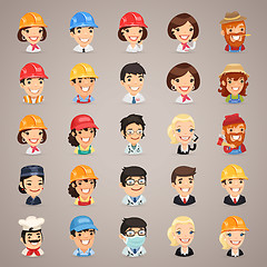 Image showing Professions Vector Characters Icons Set1.3