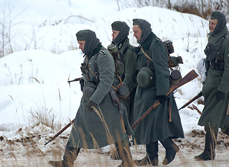 Image showing German soldier walking