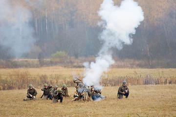 Image showing Grenade launcher shooting