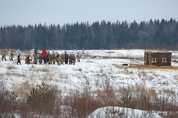 Image showing Russians in the village