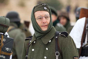 Image showing German soldier in glasses