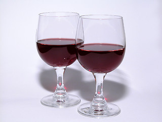 Image showing glass of wine