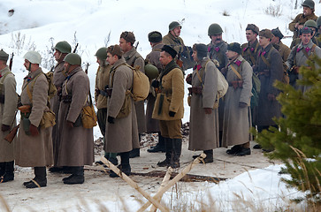 Image showing Rows of soldiers