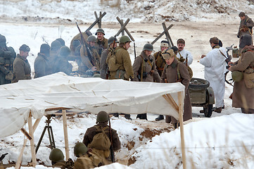 Image showing Soviet army gets ready to attack