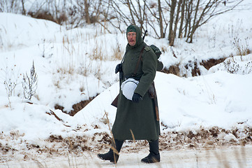 Image showing German soldier walking