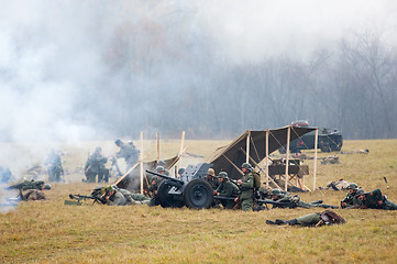 Image showing Cannon shooting