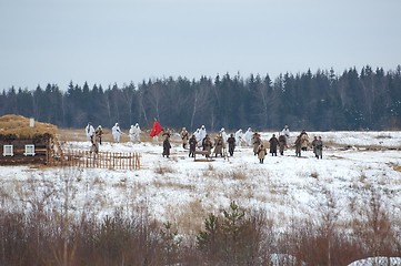 Image showing Russians in the village