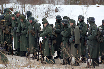 Image showing German soldiers on the rest