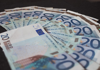 Image showing Euro bank notes