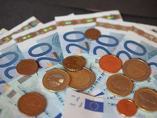 Image showing Euro bank notes