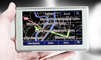 Image showing Gps in a man hand.