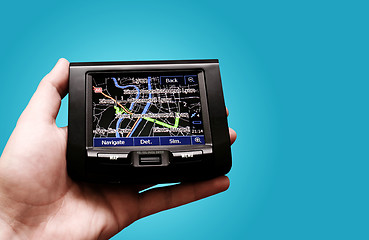 Image showing Gps in a man hand.