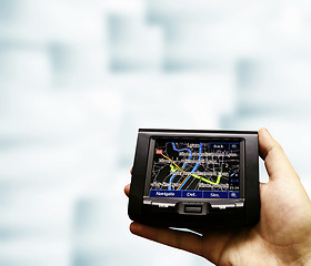 Image showing Gps in a man hand.