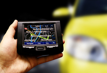 Image showing Gps in a man hand.