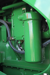 Image showing The new engine tractor. Agricultural machinery