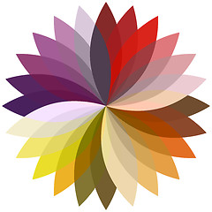 Image showing Flower color lotus silhouette for design. Vector illustration.