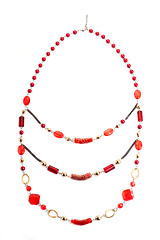 Image showing Red gem necklace