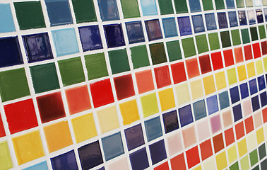 Image showing Colored tiles.