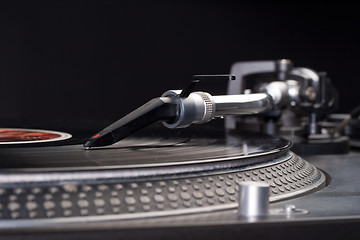 Image showing Dj’s turntable closeup