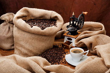 Image showing Coffee still life