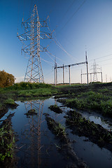 Image showing Electric power lines