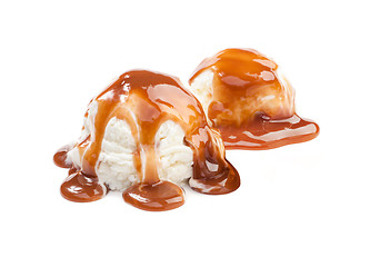 Image showing Icecream and Caramel