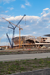 Image showing Building a new stadium