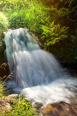 Image showing Waterfall in mountains