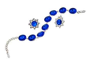 Image showing Bracelet with blue gen