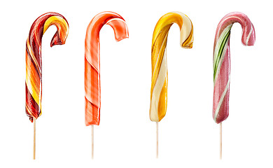 Image showing Caramel lollipops