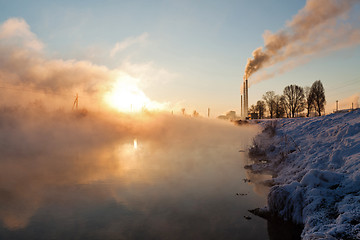 Image showing Steam up to the sky