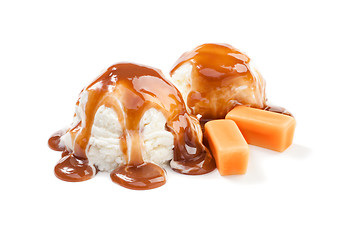 Image showing Icecream and Caramel