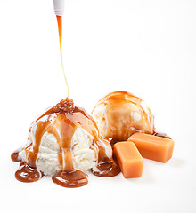 Image showing Icecream and Caramel