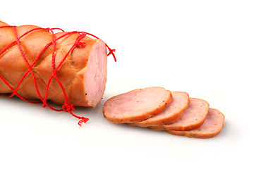 Image showing Sliced sausage