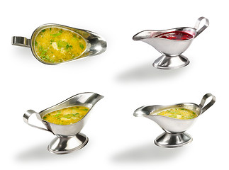 Image showing Sauces on a white background. File includes clipping path for ea