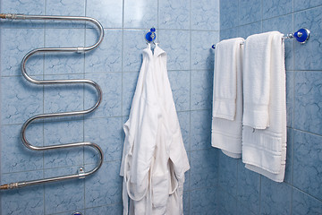 Image showing View of a hotel bathroom