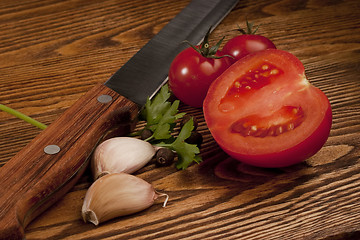 Image showing Tomatoes on table