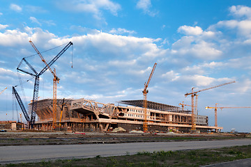 Image showing Building a new stadium