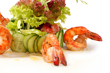 Image showing Prawn salad