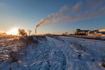 Image showing Steam up to the sky