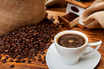 Image showing Coffee still life