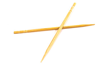 Image showing Close-up of a toothpick 