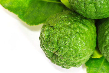 Image showing Bergamot fruit on white background. 