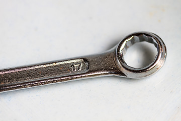 Image showing Stainless Steel Wrench close up 