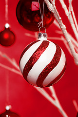 Image showing Hanging Christmas Balls