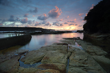 Image showing Cotton Candy Sunrise at Malabar, Sydney Australia